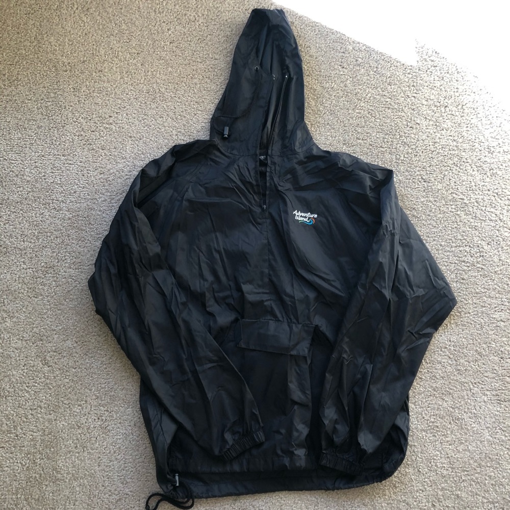 vintage adventure island oversized windbreaker